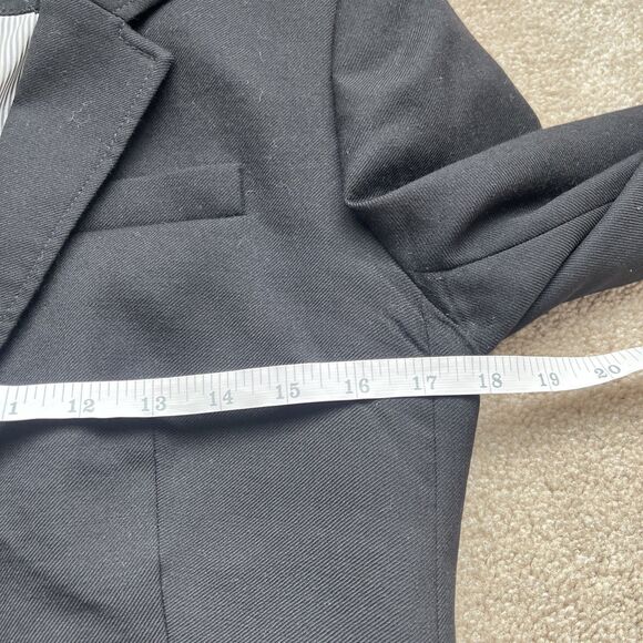 J Crew Schoolboy Blazer Womens 6 Black Wool Preppy Career Jacket Academia - Picture 4 of 9